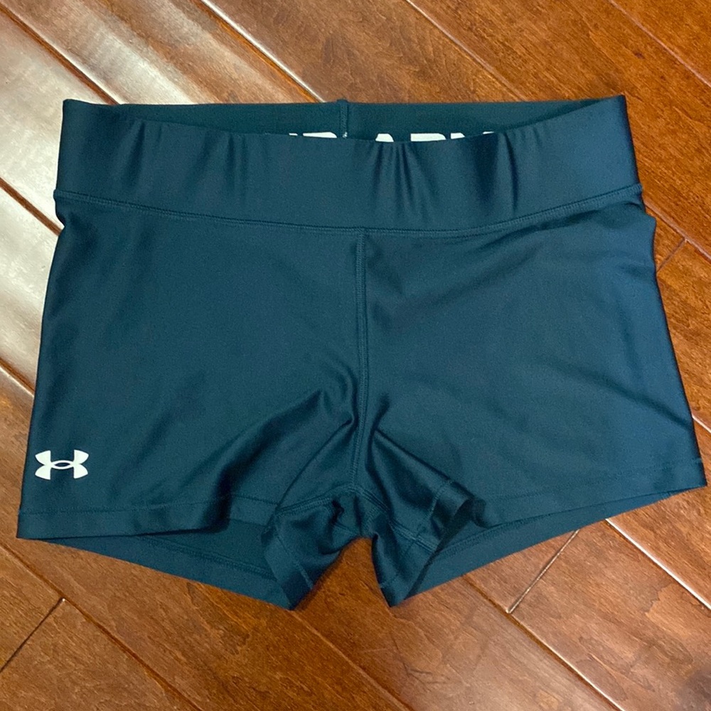 Womens Under Armour Teal Shorty Shorts